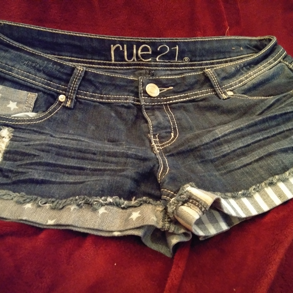 Blue Stars And Stripes Due 21 Size 11/12 Shorty Sh